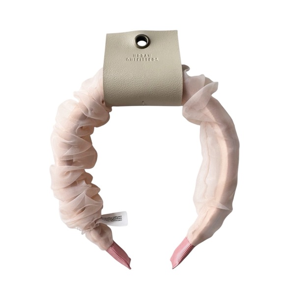 Urban Outfitters Chiffon Wrapped Headband in Pink | NEW - Picture 3 of 7